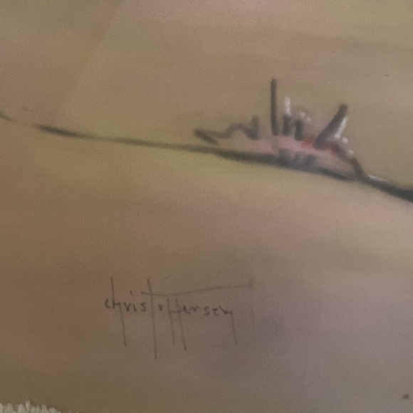 Chris Toffersey Native painting on velvet - Picture 3 of 4